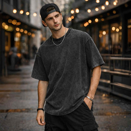 Plain Oversized Acid Wash T-Shirt