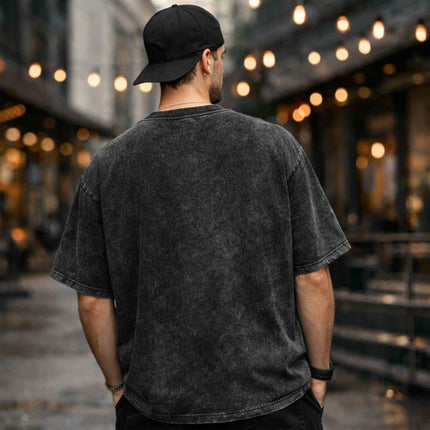Plain Oversized Acid Wash T-Shirt