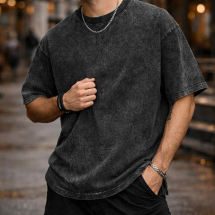 Plain Oversized Acid Wash T-Shirt