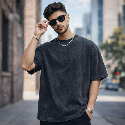 Plain Oversized Acid Wash T-Shirt