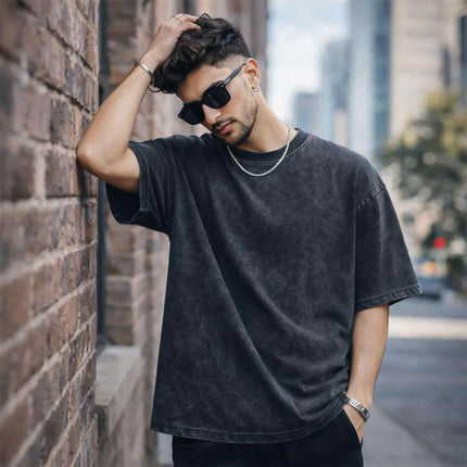 Plain Oversized Acid Wash T-Shirt