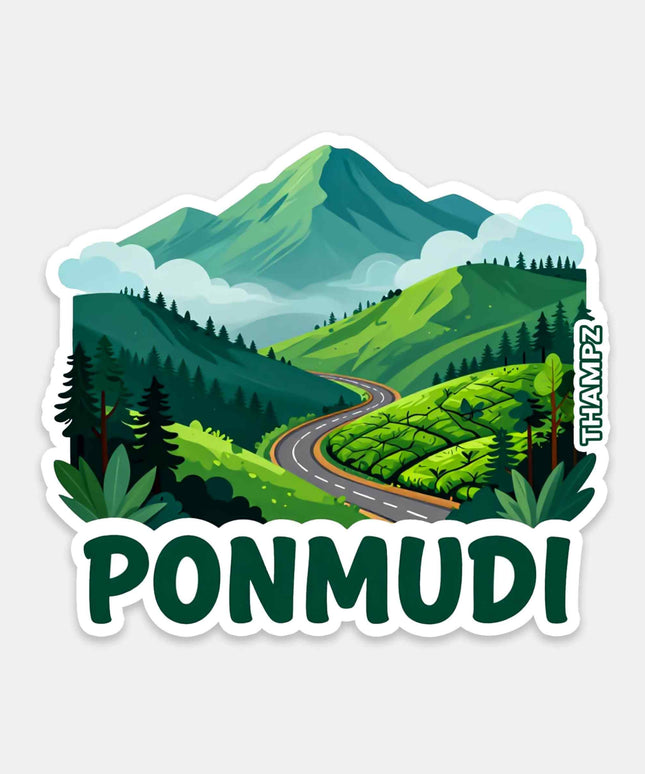 Ponmudi Hills Fridge Magnet