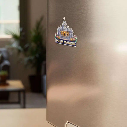 prem mandir fridge magnet