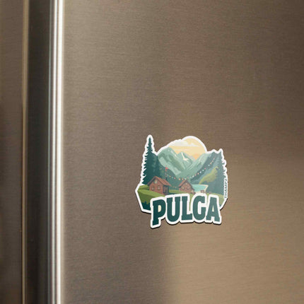 Pulga Himalayan Village Fridge Magnet