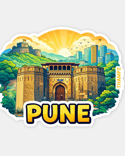 Pune Heritage City Travel Sticker