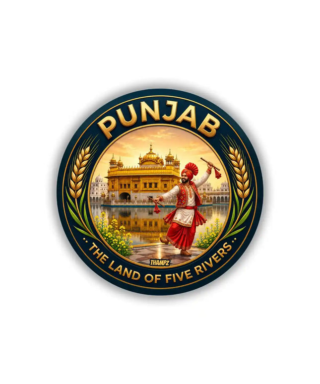 Punjab Golden Temple Pin Badge – Sikh Heritage Travel Souvenir