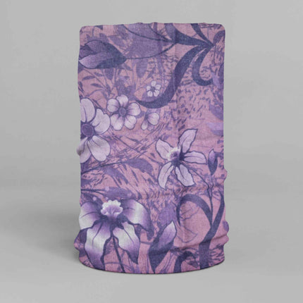 Purple Floral Artistic Seamless Unisex Bandana