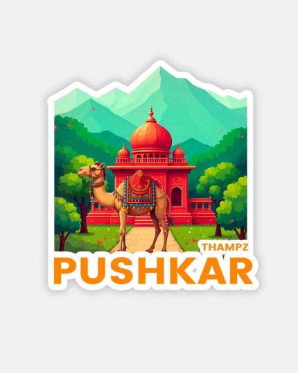 Pushkar Desert Heritage Vinyl Sticker