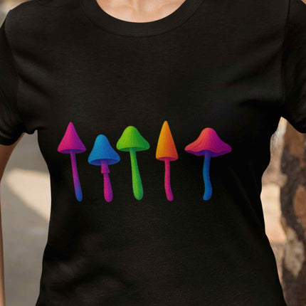 Rainbow Mushroom Oversized T-Shirt