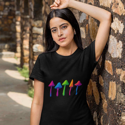 Rainbow Mushroom Oversized T-Shirt