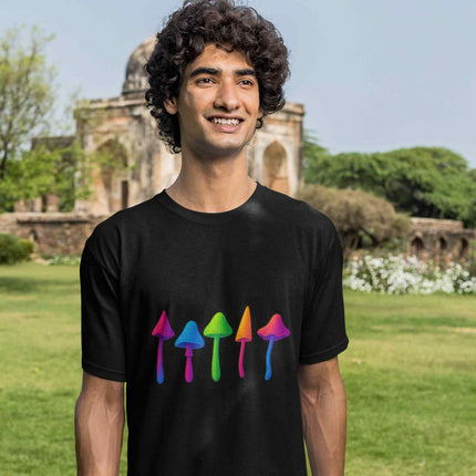 Rainbow Mushroom Oversized T-Shirt