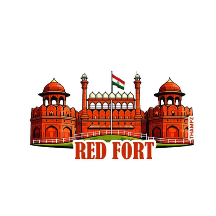 red-fort-die-cut-sticker