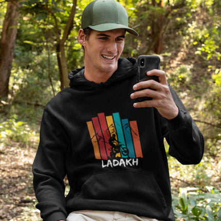 Ride The Heights Of Ladakh Adventure Black Hoodie