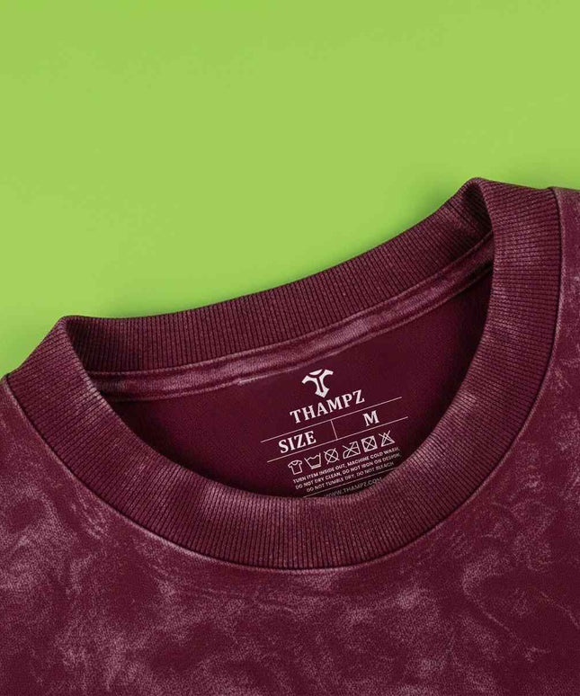 Ride the Heights of Ladakh Oversized Unisex Acid Wash T-Shirt