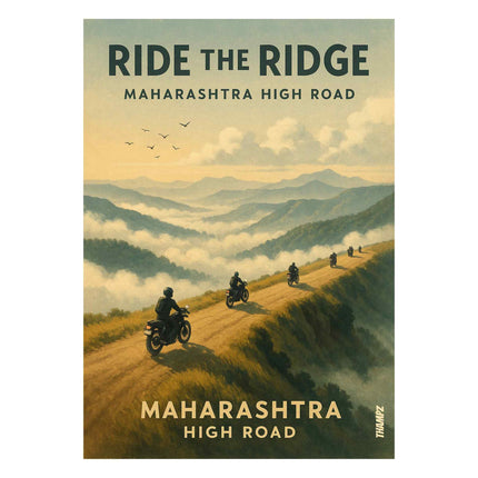 Ride The Ridge Maharashtra High Road Travel Poster