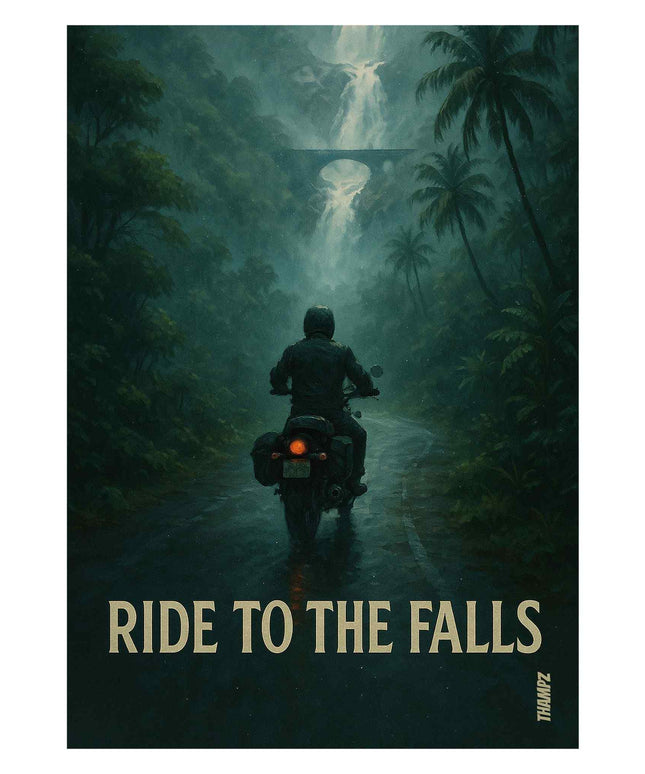 Ride to the Falls Poster – Mystic Waterfall Ride Edition