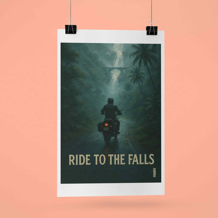 Ride To The Falls Poster Mystic Waterfall Ride Edition