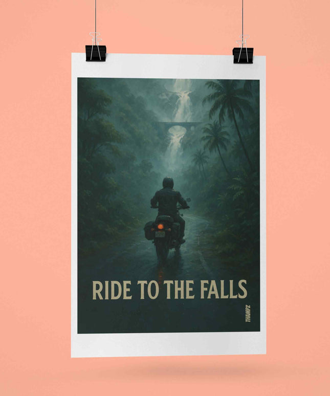 Ride To The Falls Poster Mystic Waterfall Ride Edition