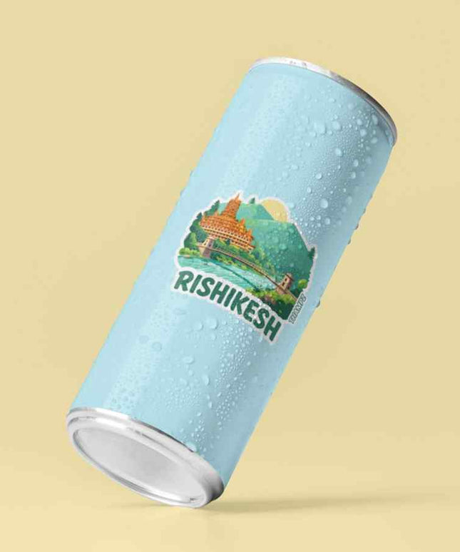 Rishikesh Spiritual Riverside Vinyl Sticker