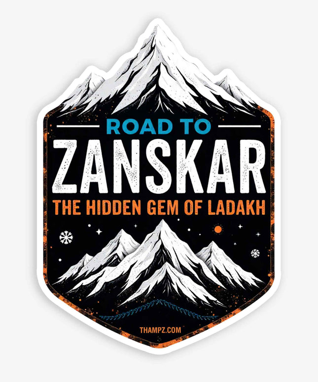 Road to Zanskar – The Hidden Gem of Ladakh – Travel Sticker
