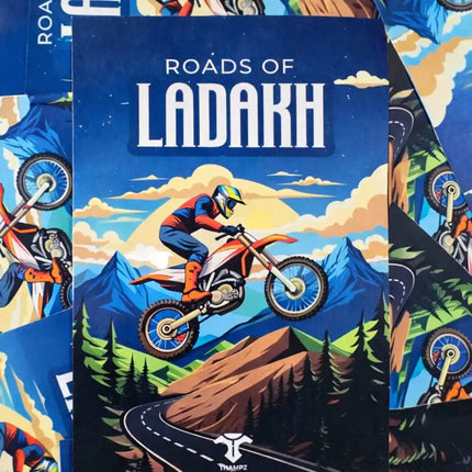 roads of ladakh travel postcard scenic photo postcard