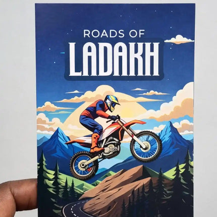 roads of ladakh travel postcard scenic photo postcard