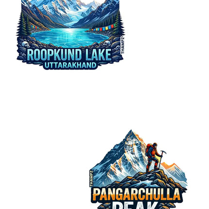 Roopkund Lake Pangarchulla Peak 3D Embossed Flexible Fridge Magnet