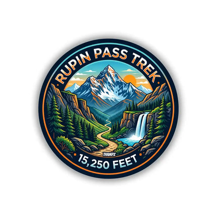 Rupin Pass Trek Waterfall Pin Badge – Himalayan Travel Souvenir