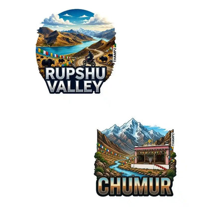 Rupshu Valley & Chumur Fridge Magnet – Ladakh Travel Souvenir & Collectible