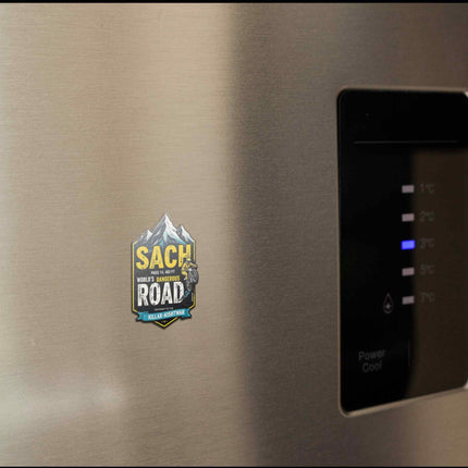 Sach Pass Fridge Magnet – World’s Most Dangerous Road Travel Souvenir