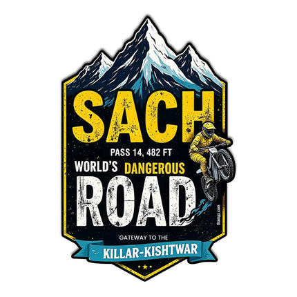 Sach Pass Fridge Magnet Worlds Most Dangerous Road Travel Souvenir