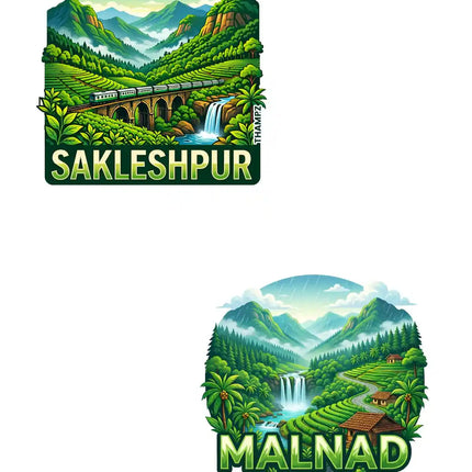 Sakleshpur Malnad 3D Embossed Flexible Fridge Magnet