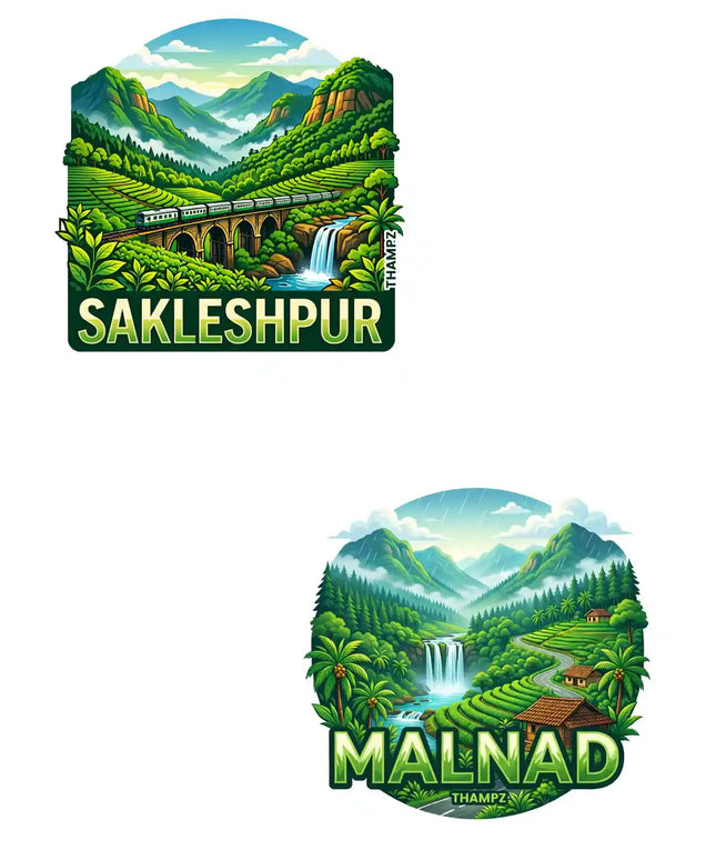 Sakleshpur Malnad 3D Embossed Flexible Fridge Magnet