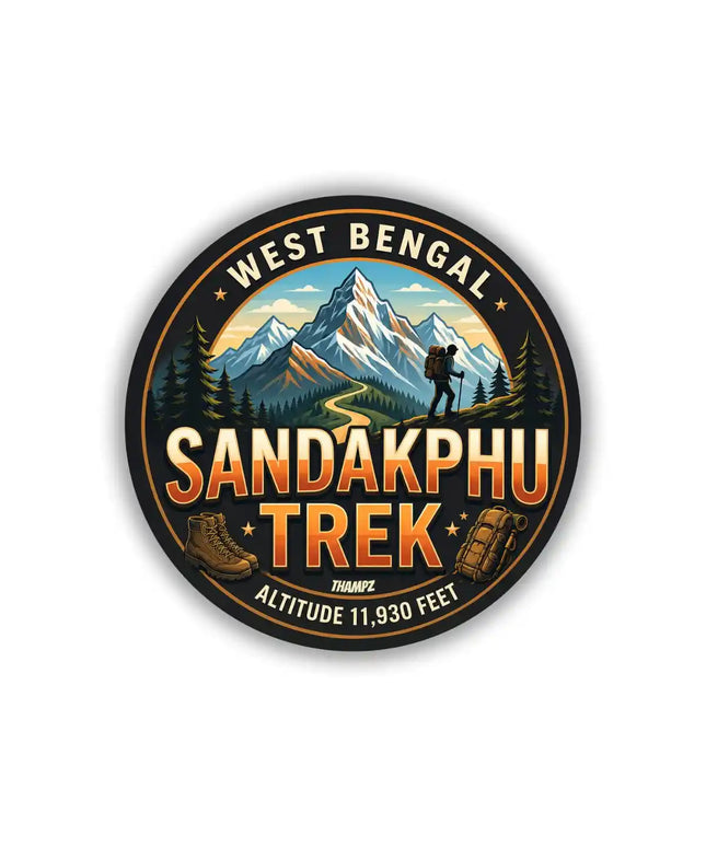 Sandakphu Trek West Bengal Pin Badge – Himalayan Travel Souvenir