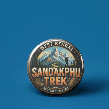 Sandakphu Trek West Bengal Pin Badge – Himalayan Travel Souvenir