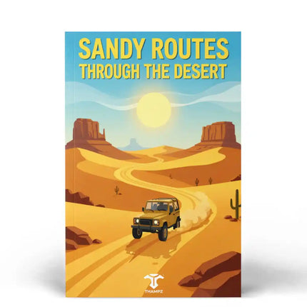 Sandy Routes Through The Desert Travel Postcard Scenic Photo Postcard