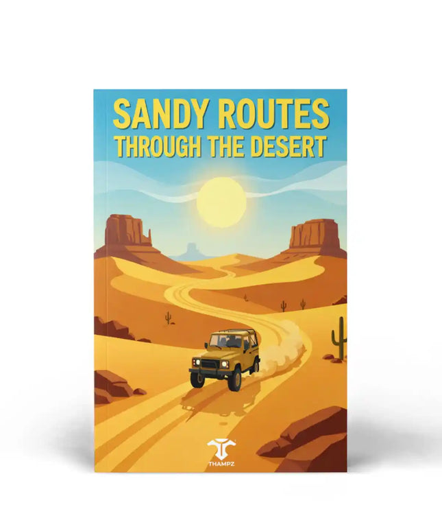 Sandy Routes Through The Desert Travel Postcard Scenic Photo Postcard