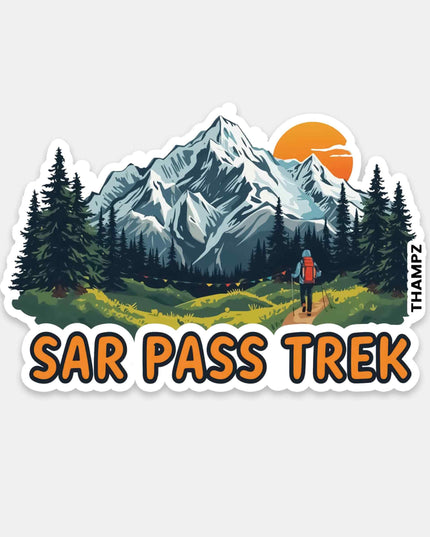 Sar Pass Trek Adventure Vinyl Sticker