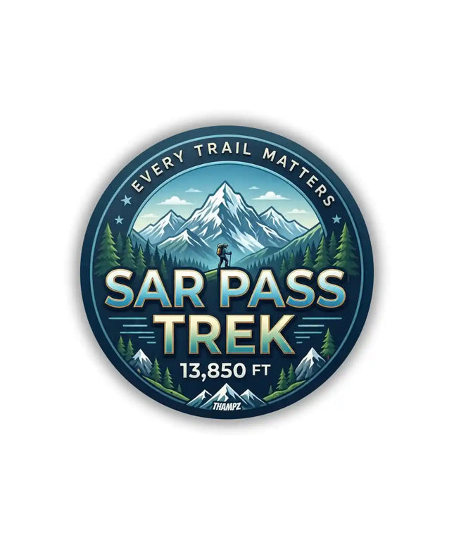 Sar Pass Trek Himalayan Pin Badge – Mountain Adventure Travel Souvenir