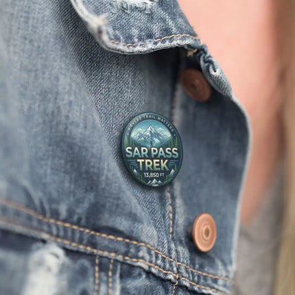 Sar Pass Trek Himalayan Pin Badge – Mountain Adventure Travel Souvenir