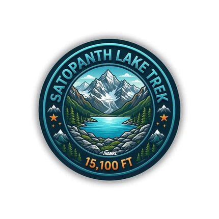 Satopanth Lake Trek Himalayan Pin Badge – Mountain Adventure Travel Souvenir