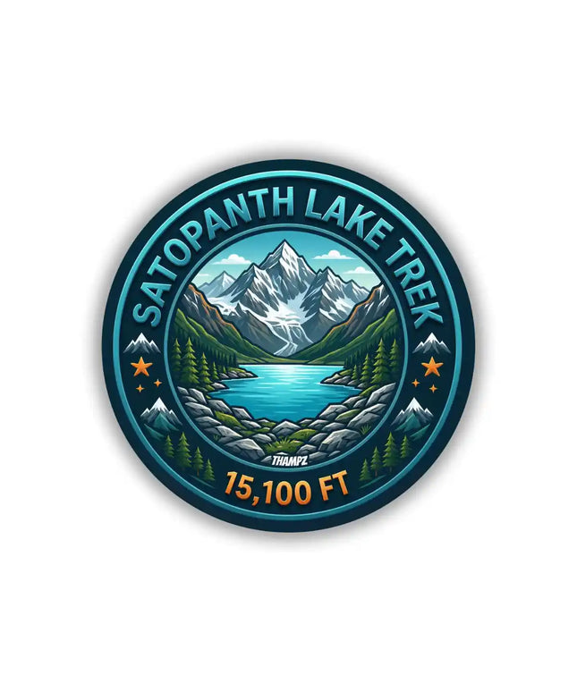 Satopanth Lake Trek Himalayan Pin Badge – Mountain Adventure Travel Souvenir