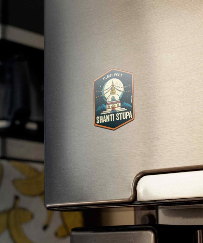 Shanti Stupa Fridge Magnet- Ladakh Souvenir