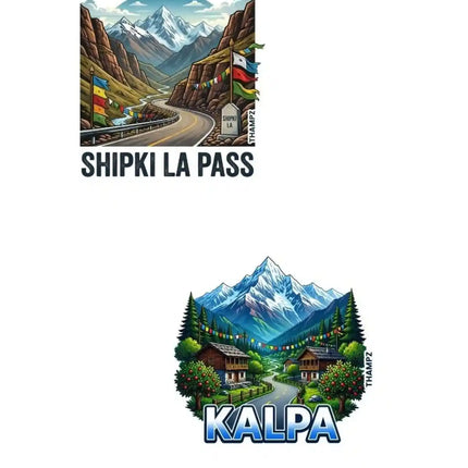 Shipki La Pass & Kalpa Fridge Magnet – Himachal Pradesh Travel Souvenir & Collectible