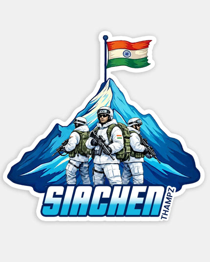 Siachen Premium Patriotic Travel Sticker