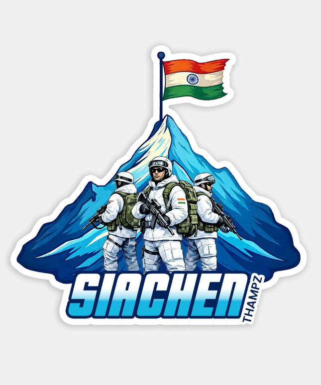 Siachen Premium Patriotic Travel Sticker
