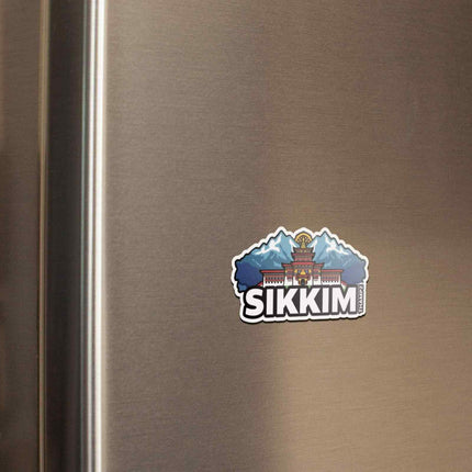 Sikkim Himalayan Monastery Fridge Magnet