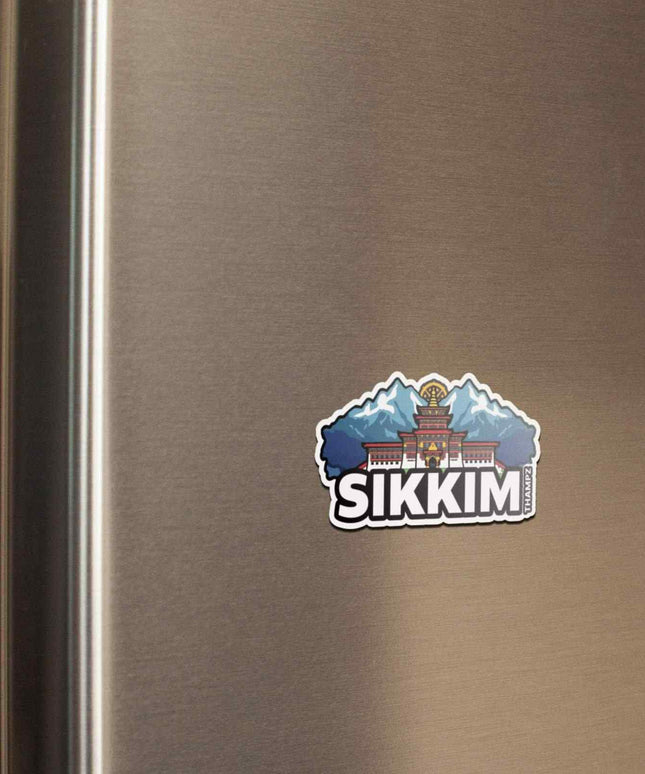 Sikkim Himalayan Monastery Fridge Magnet