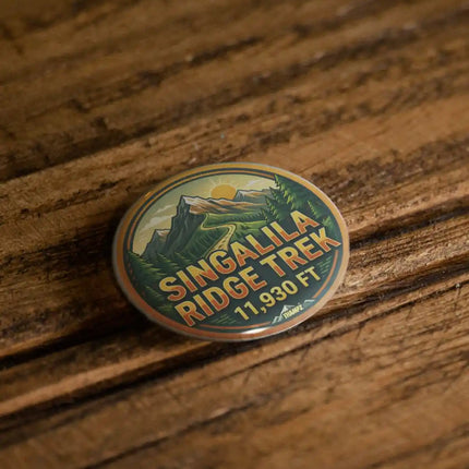 Singalila Ridge Trek West Bengal Pin Badge – Himalayan Travel Souvenir