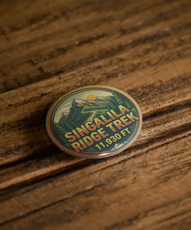 Singalila Ridge Trek West Bengal Pin Badge – Himalayan Travel Souvenir